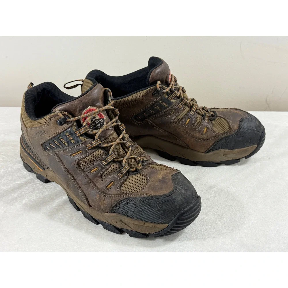 Irish Setter Wingshooter Men's 13D Brown Leather Work Shoes EH Safety Toe Hiking